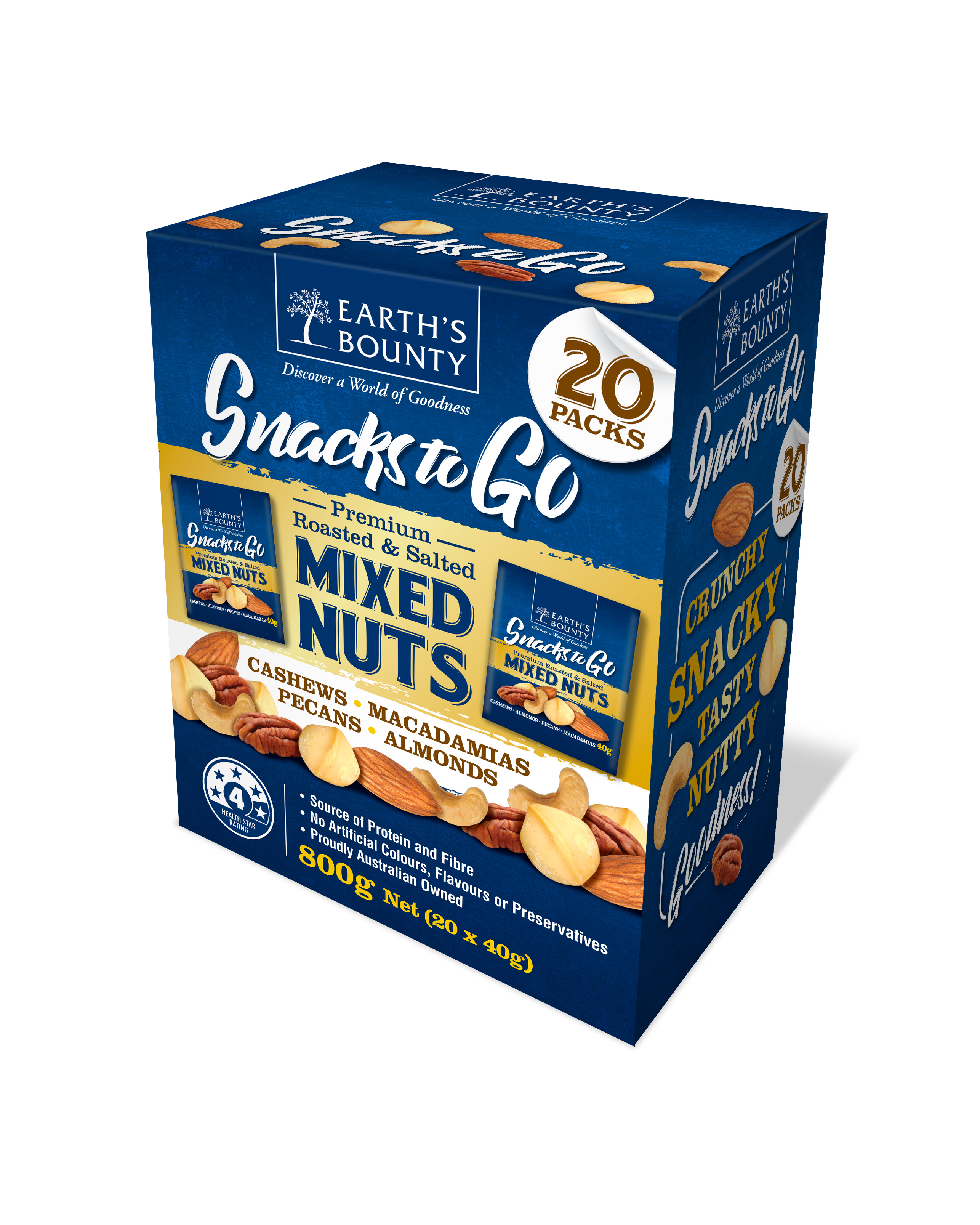 Snacks to Go - Dry Roasted Mixed Nuts